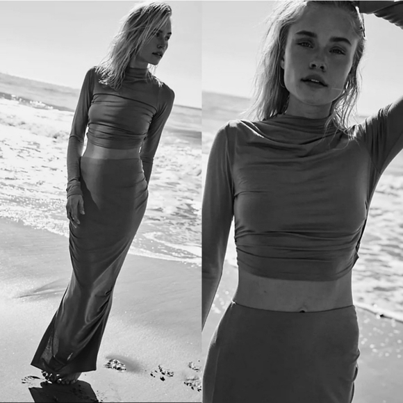 FREE PEOPLE Cierra Set NWT in Wine Bordeaux - Picture 2 of 16